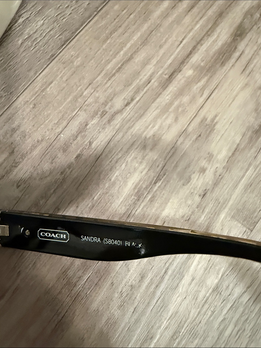 Coach Black Cat-Eye Sunglasses with Gray Gradient Lenses - Picture 3 of 3